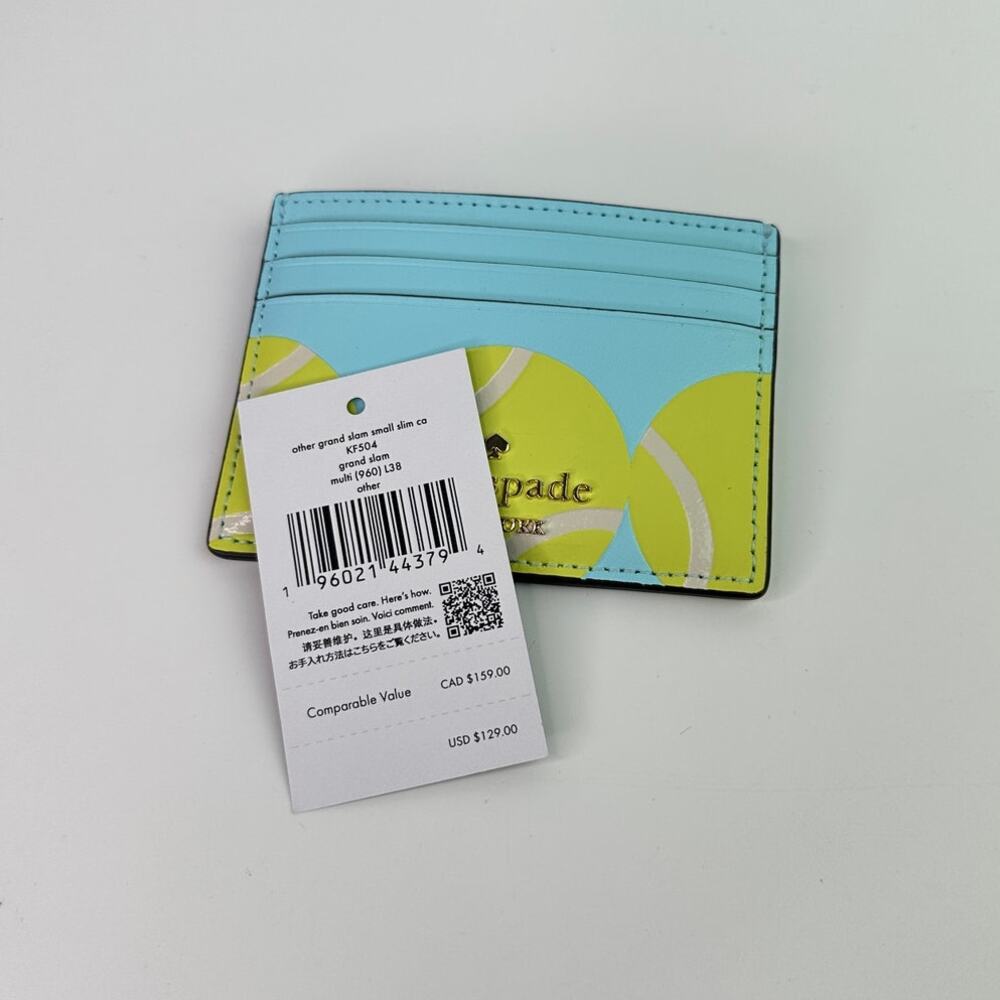 Kate Spade Grand 3D Tennis Racquet Bag Charm and Card Holder. - Picture 10 of 12